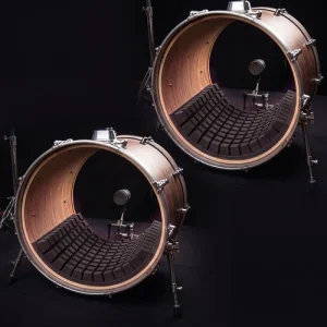 2 Pack Bass Drum Muffling Pad Acoustic Foam Kick Drum Pillow Fit 18-26 Inch |