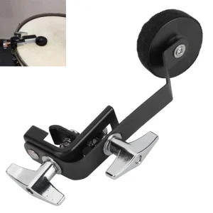 (black) Drum Damper Mute Silencer Snare Drum Muffler Tone Control Black External